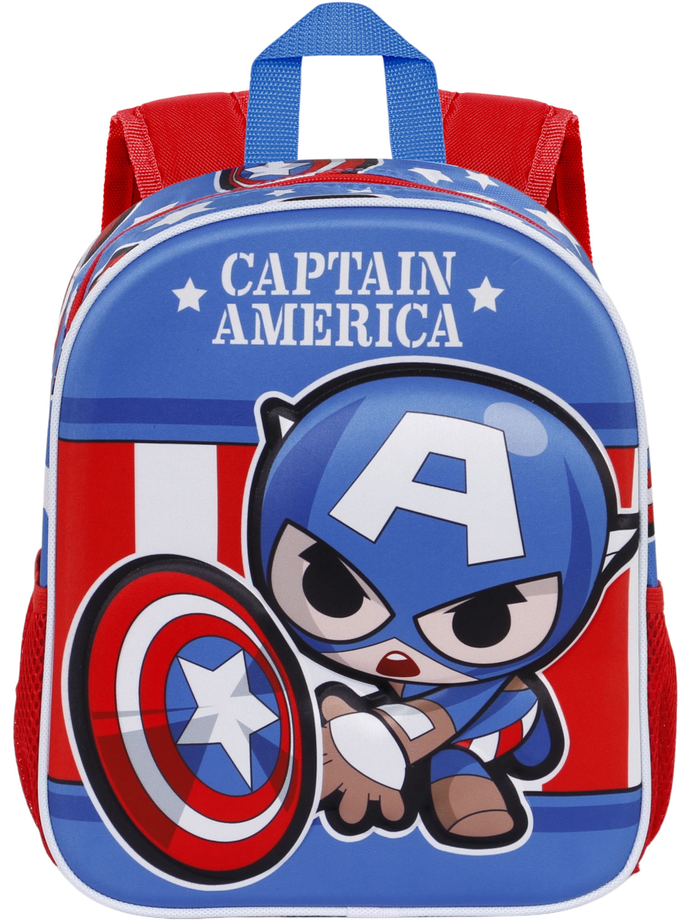 marvel Rucksack 'Captain America Let's go-Small 3D' in Blau: Vorderseite