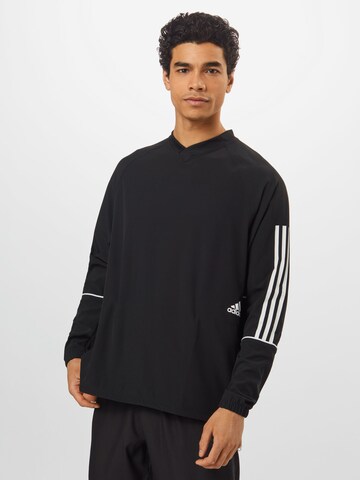 ADIDAS PERFORMANCE Sportsweatshirt in Zwart: voorkant