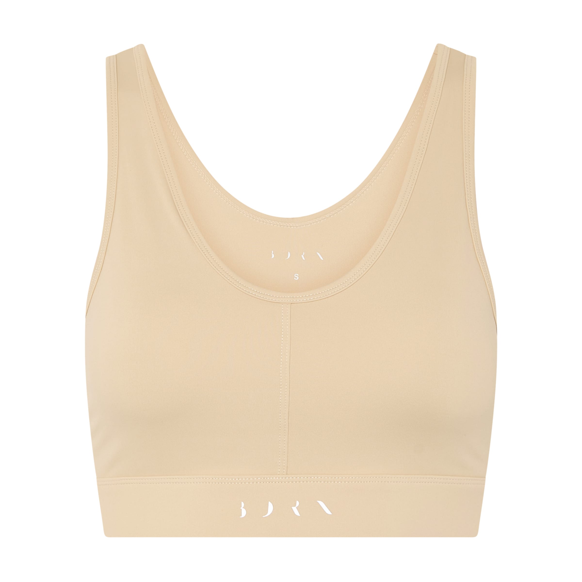 Born Sport-BH 'Deo' in Beige: Vorderseite