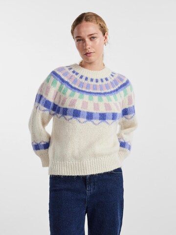 PIECES Sweater 'Sinta' in Beige: front