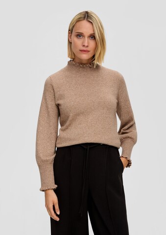 s.Oliver BLACK LABEL Sweter w kolorze beżowy: przód