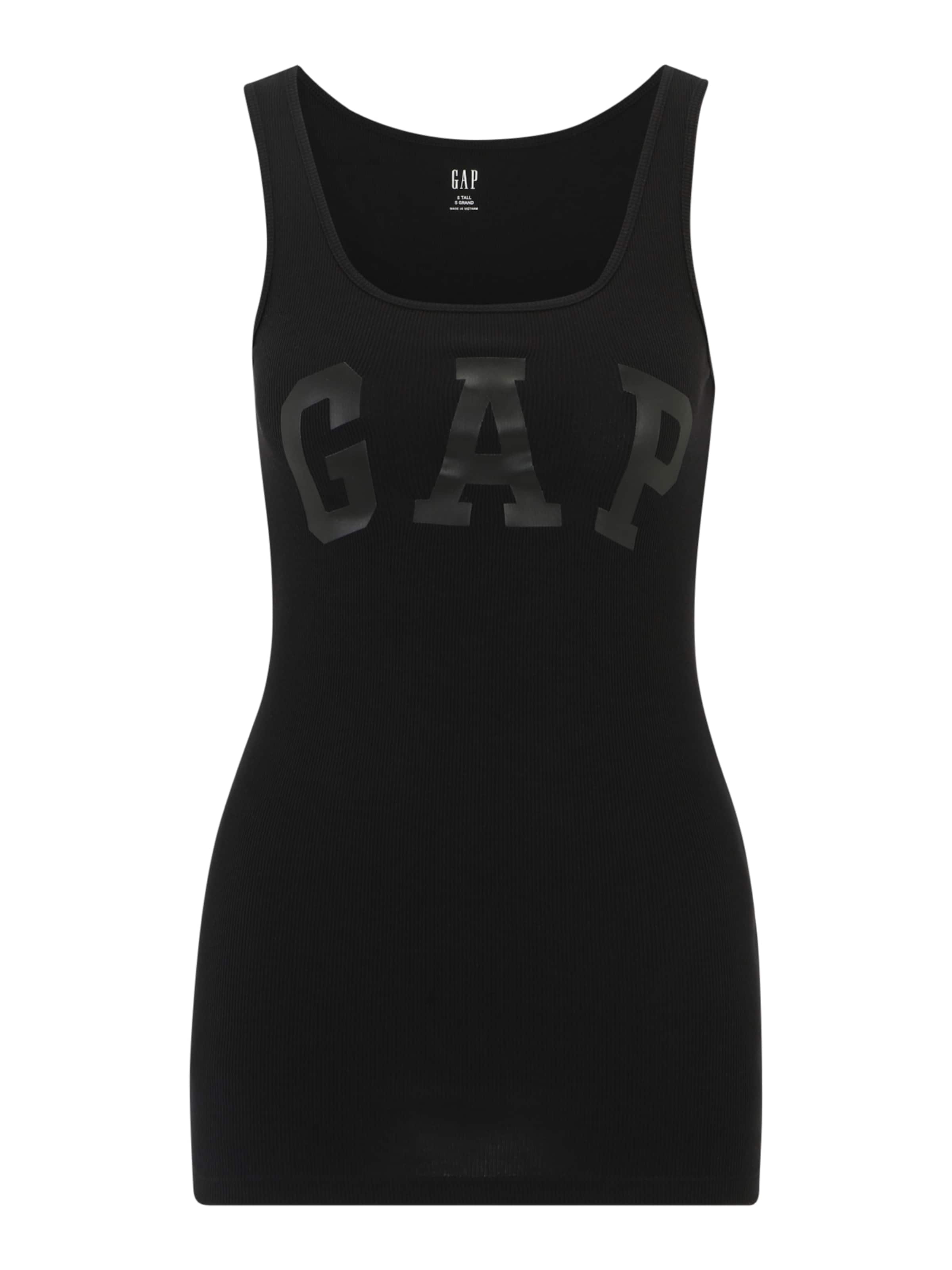 Gap Tall Топ в черно: отпред