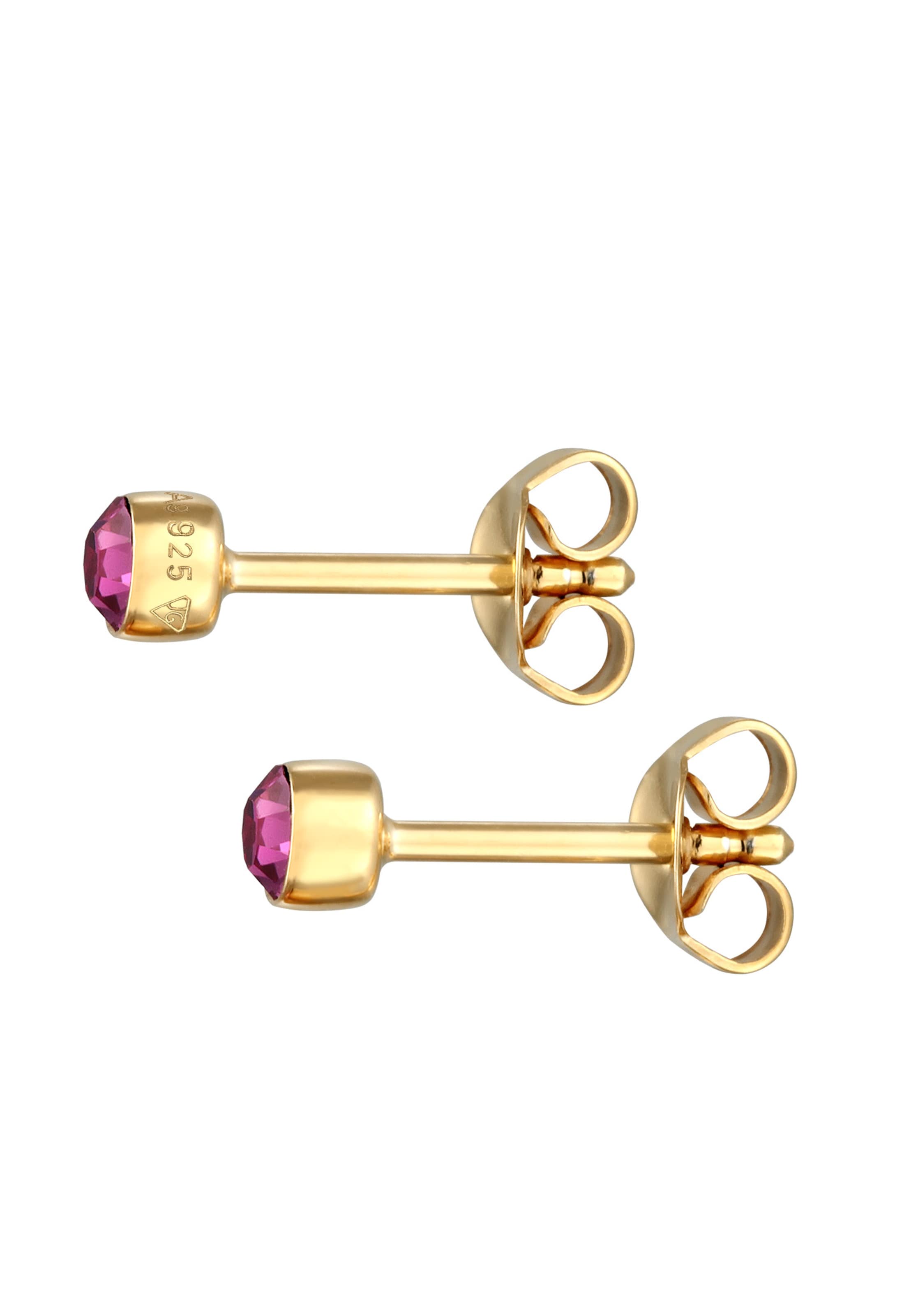 ELLI Earrings 'Solitär' in Gold