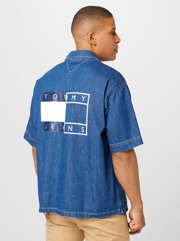 Tommy Jeans Comfort fit Overhemd in Blauw