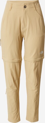 Regular Pantalon outdoor THE NORTH FACE en vert : devant