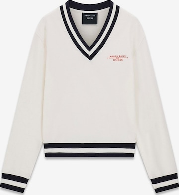 Pull-over GUESS en blanc : devant