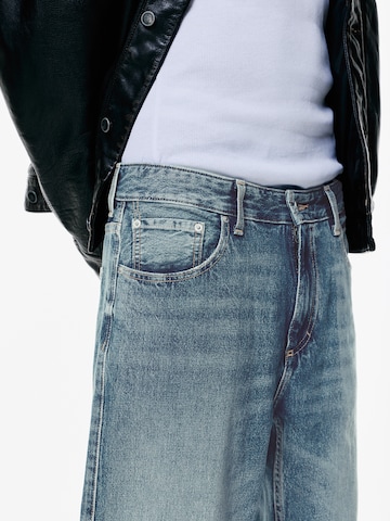 Pull&Bear Loosefit Farmer - kék