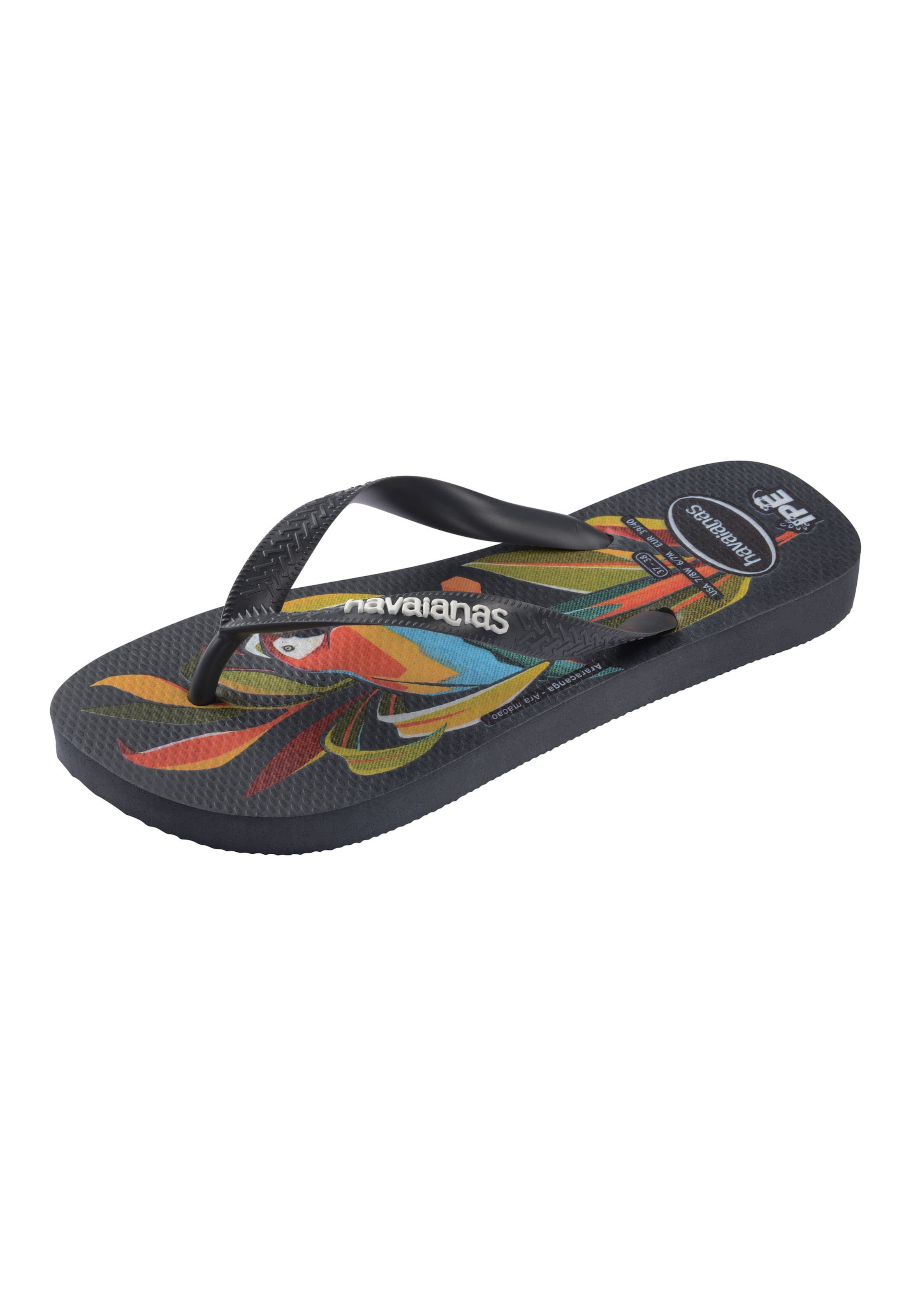 HAVAIANAS T-bar sandals 'Ipe' in Black: front