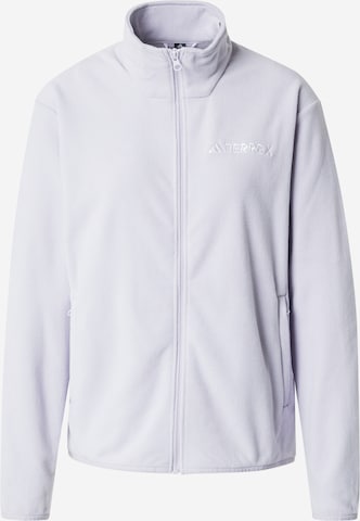 Veste en polaire fonctionnelle 'Ess' ADIDAS TERREX en violet : devant