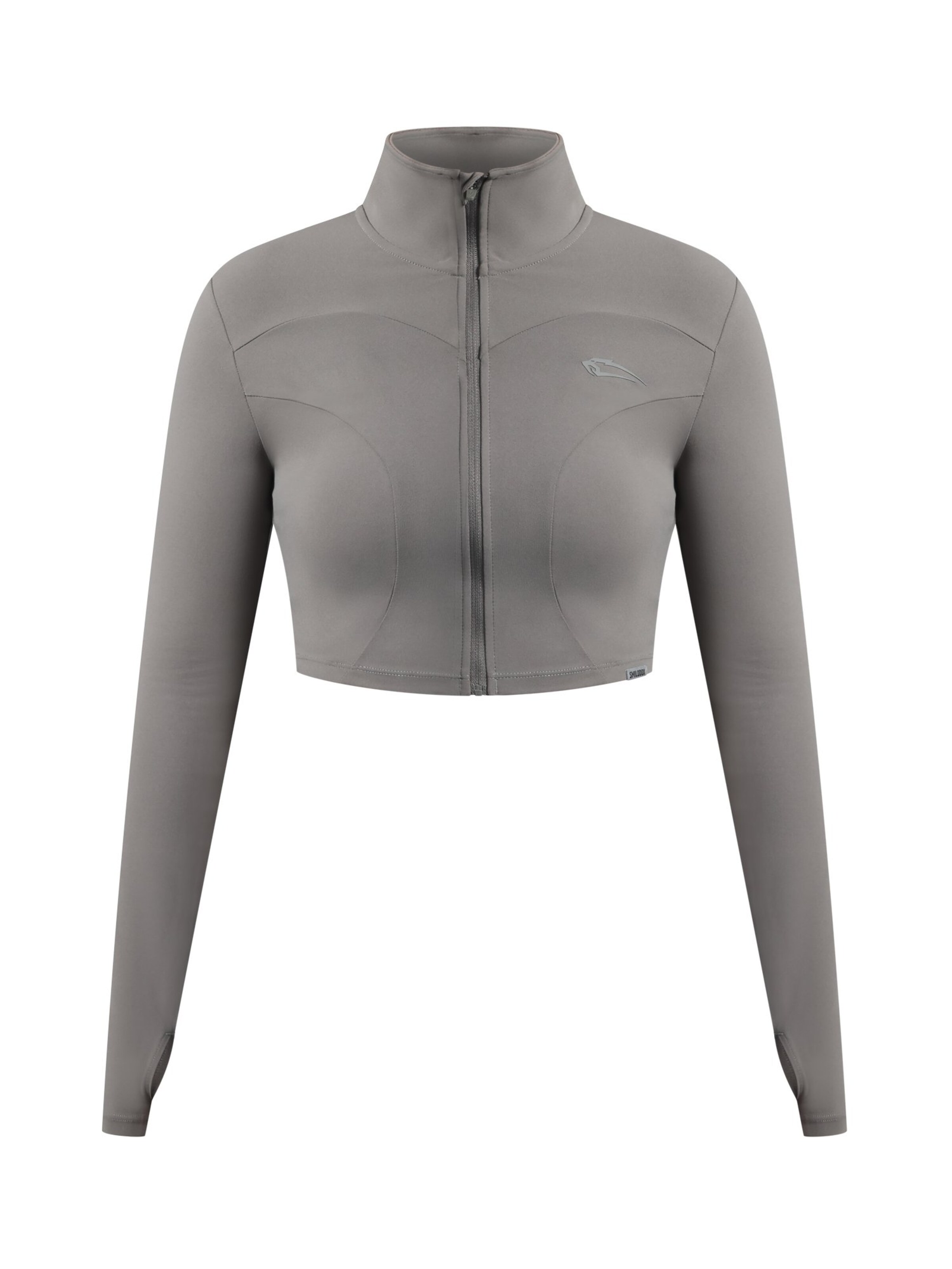 Smilodox Trainingsjack ' Brianna ' in Grijs: voorkant