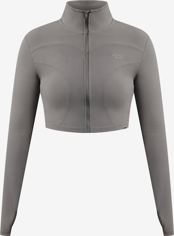 Smilodox Trainingsjack ' Brianna ' in Grijs: voorkant