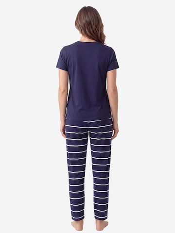 SCHIESSER Pajama 'Mix & Relax' in Blue