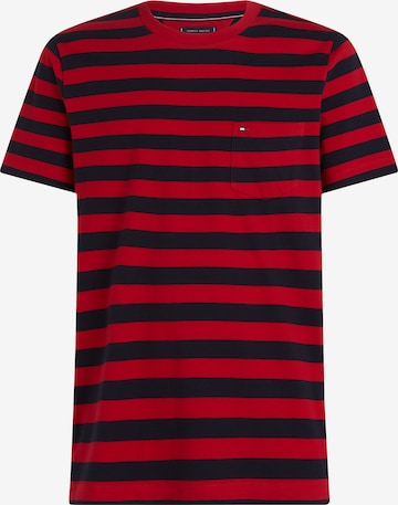 TOMMY HILFIGER Koszulka 'Essential' w kolorze czerwony: przód