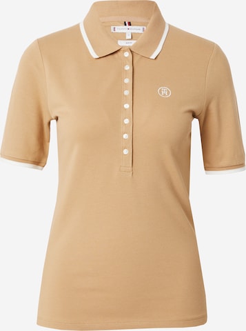 TOMMY HILFIGER Poloshirt in Beige: predná strana