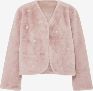 caneva Knit Cardigan in Pink: front