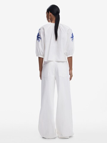 Wide leg Jeans di Desigual in bianco