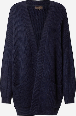 Herrlicher Knit Cardigan 'Jael' in Blue: front