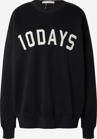 10Days Sweatshirt in Zwart: voorkant