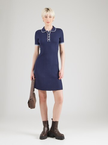 GUESS Knitted dress 'THALIA' in Blue: front