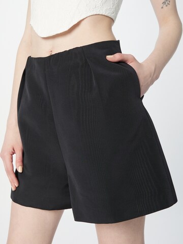 Bardot Wide leg Pleat-front trousers 'THEA' in Black