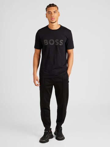 BOSS Green Tapered Hose 'Hadiko' in Schwarz