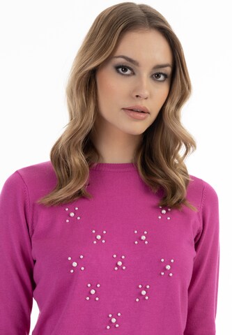 faina - Pullover em rosa