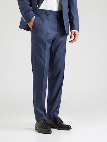 Regular Pantaloni cu dungă 'Genius' de la BOSS pe albastru: față