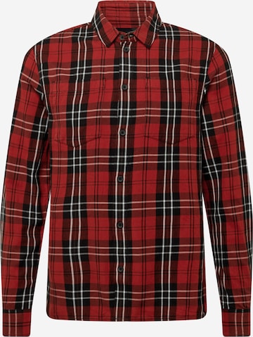 tigha Button Up Shirt 'Loan' in Red: front