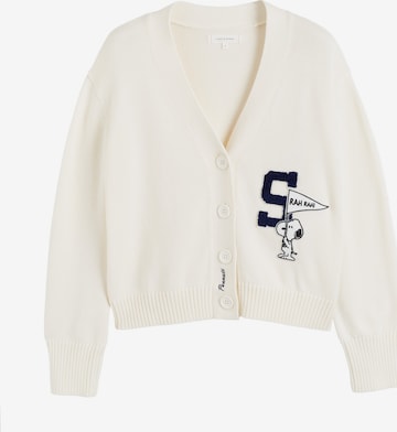 Cardigan 'Snoopy Varsity' Chinti & Parker en beige : devant