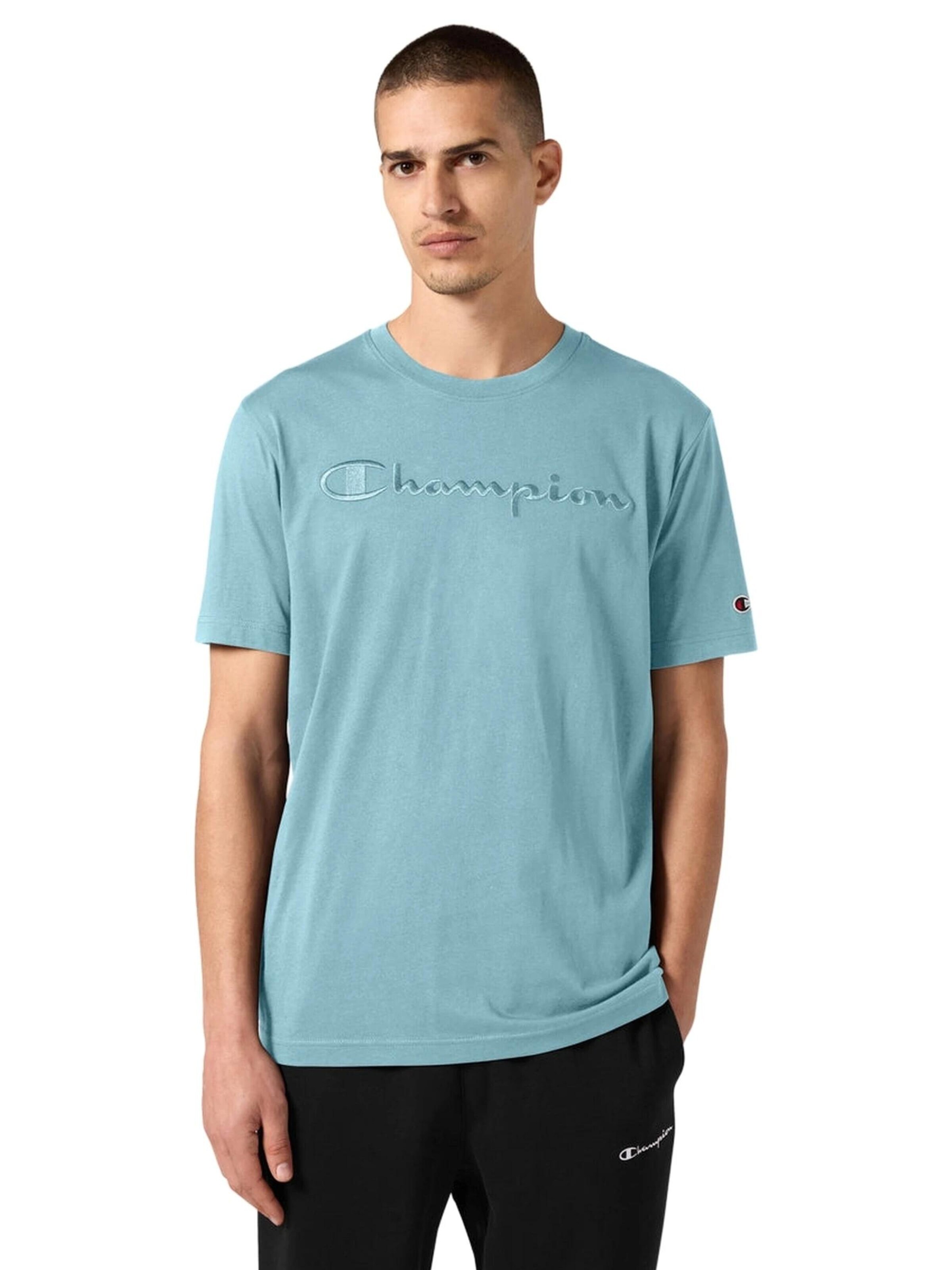 Champion -DO NOT USE- Shirt 'Camiseta champion azul big icon embroidered logo tee'‌‌‌‌‌‌‌‌‌‌ in Blau: Vorderseite