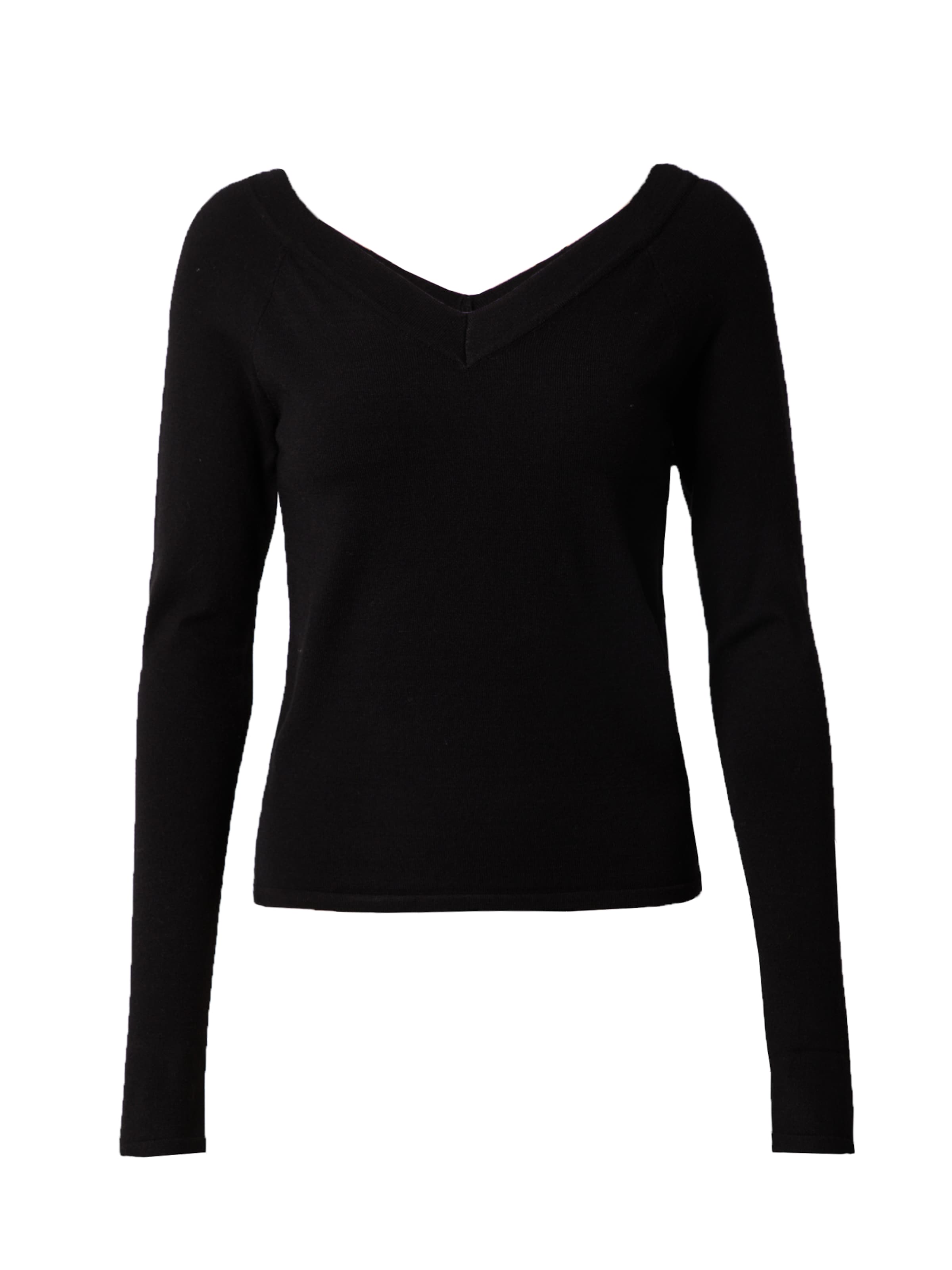 PIECES Свитер в Черный: спереди