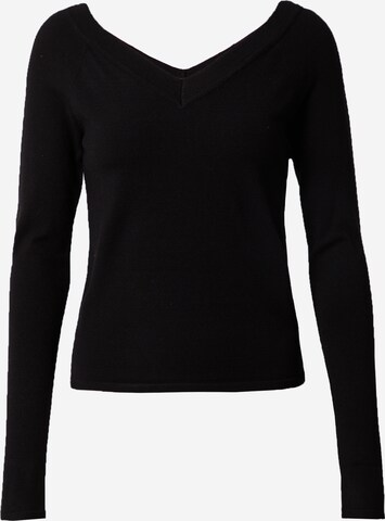 Pullover di PIECES in nero: frontale