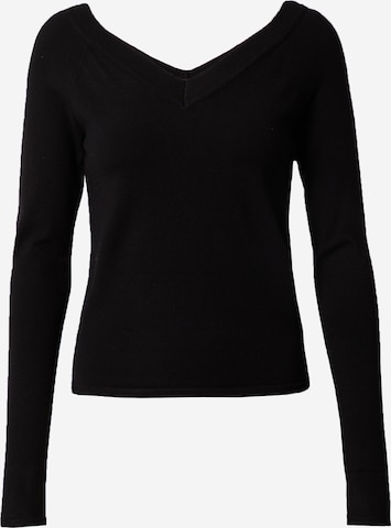 PIECES Sweter w kolorze czarny: przód