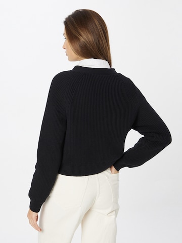 Monki Knit Cardigan in Black