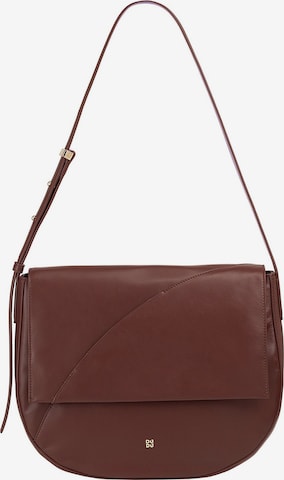 DuDu Schoudertas 'Formentera' in Bruin: voorkant