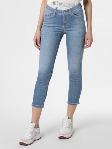 Cambio Skinny Jeans in Blauw: voorkant