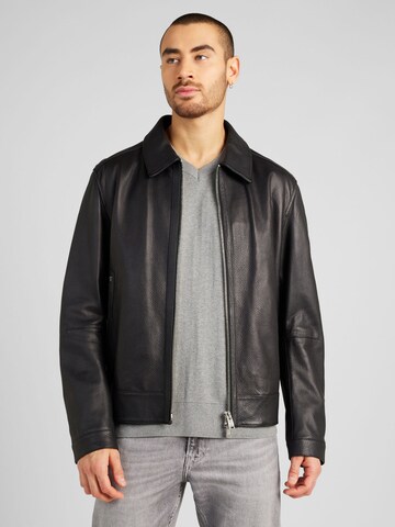 Veste mi-saison 'Mapson3' BOSS en noir : devant