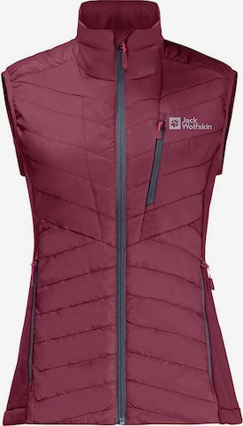 JACK WOLFSKIN Sports Vest in Red: front