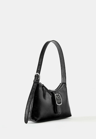 Pull&Bear Torba za čez ramo | črna barva