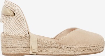 Sandalo 'Alpargata Cuña 5 cm' di Alhamas in beige: frontale