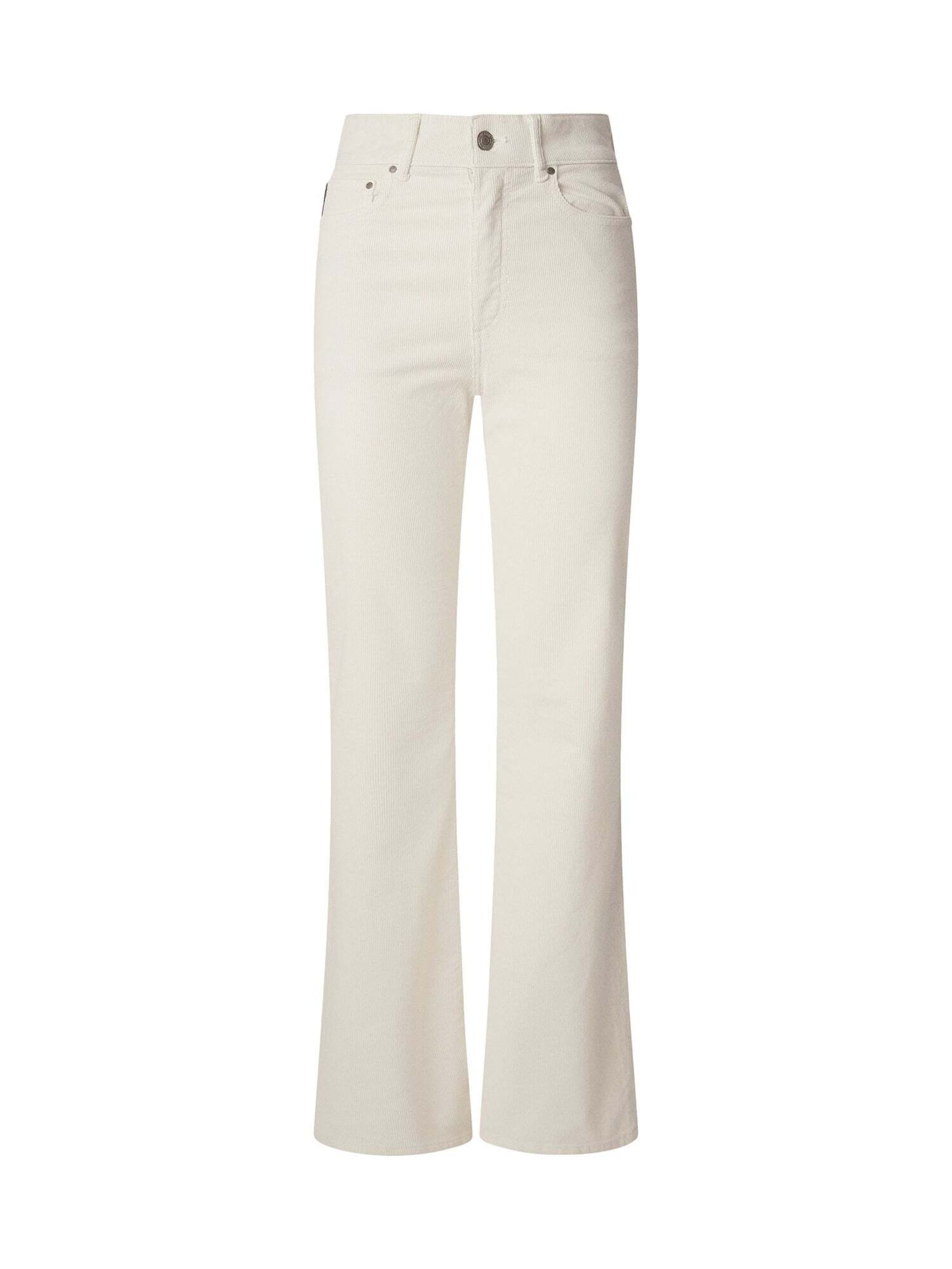 Flared Pantaloni di Pepe Jeans in bianco: frontale