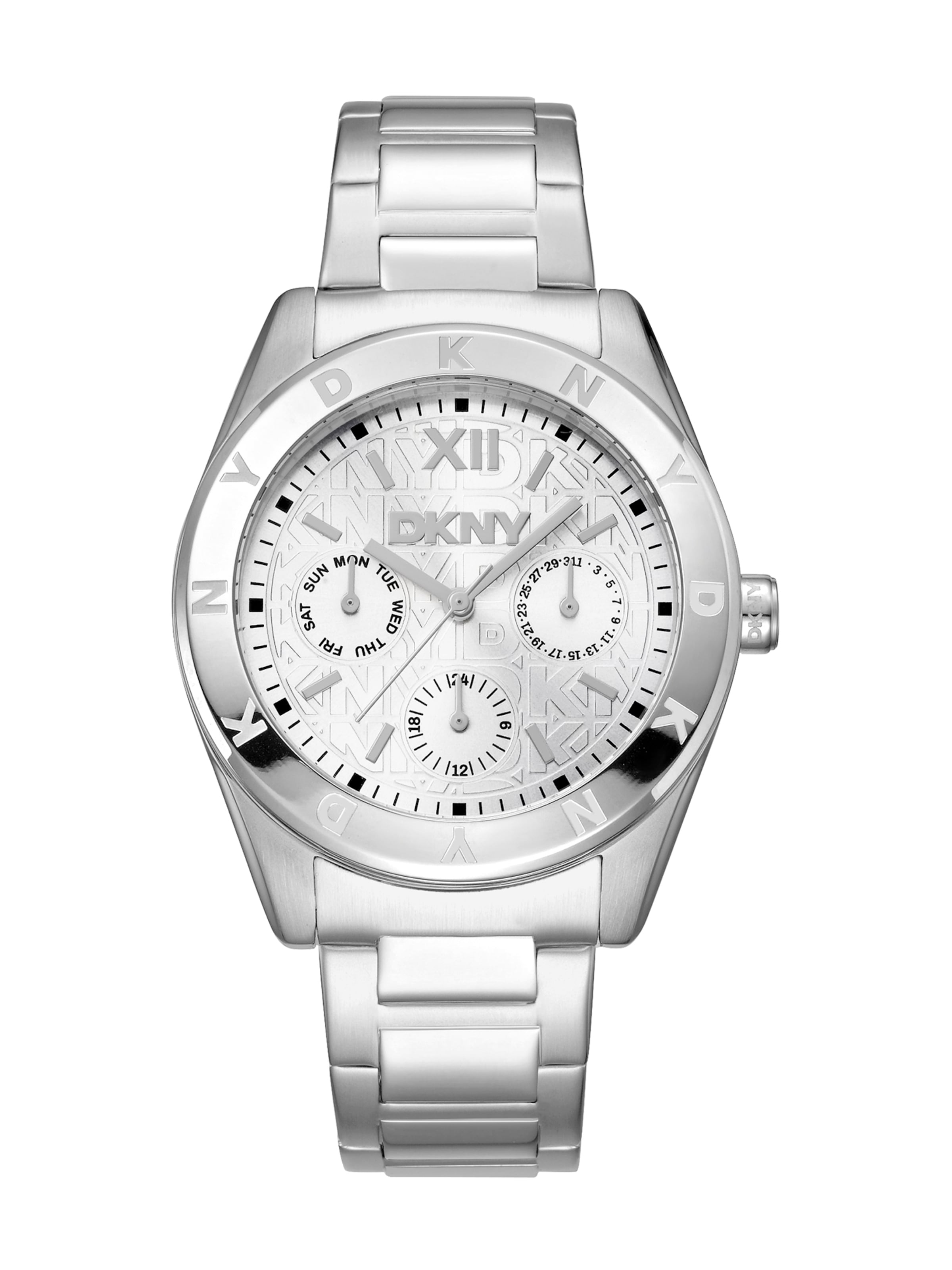DKNY Quarzuhr ' Chambers Multi Sport ' in Silber: Vorderseite