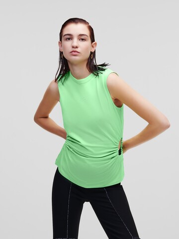 Karl Lagerfeld Top in Green: front