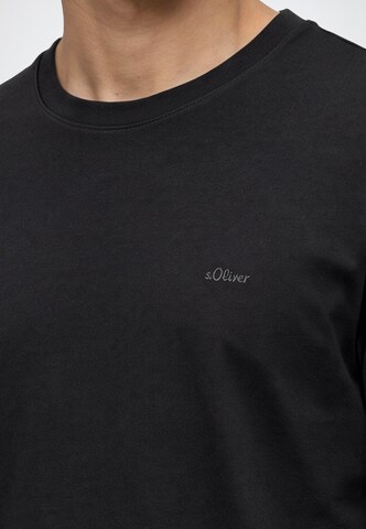 s.Oliver Men Big Sizes Shirt in Black
