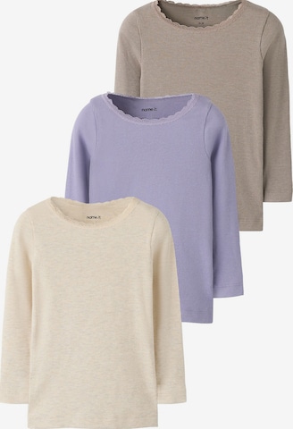 T-Shirt NAME IT en beige : devant
