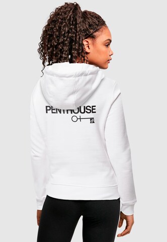 Merchcode Sweatshirt 'Penthouse' in Weiß: Vorderseite
