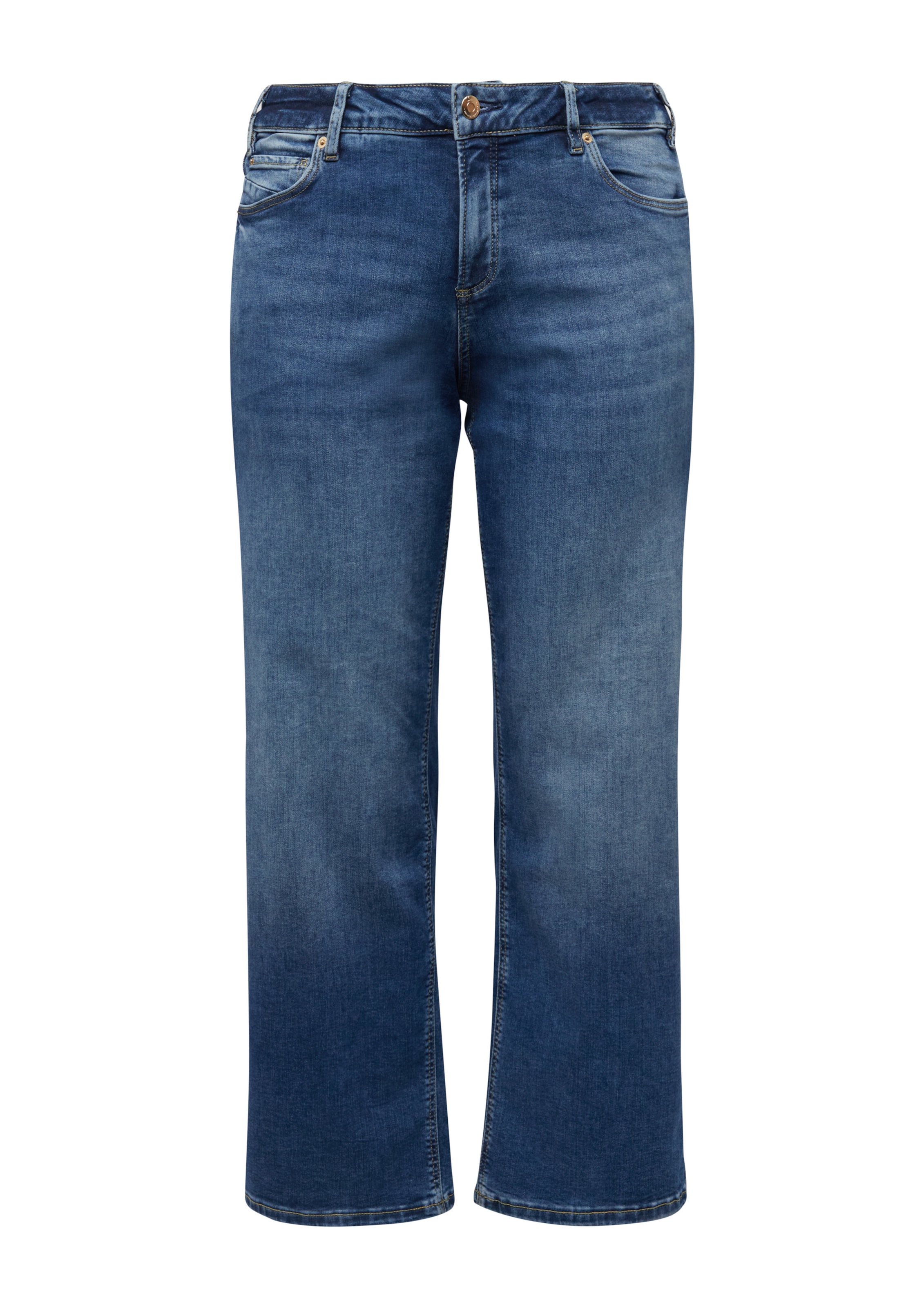 Wide Leg Jean QS en bleu : devant