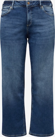 Wide Leg Jean QS en bleu : devant