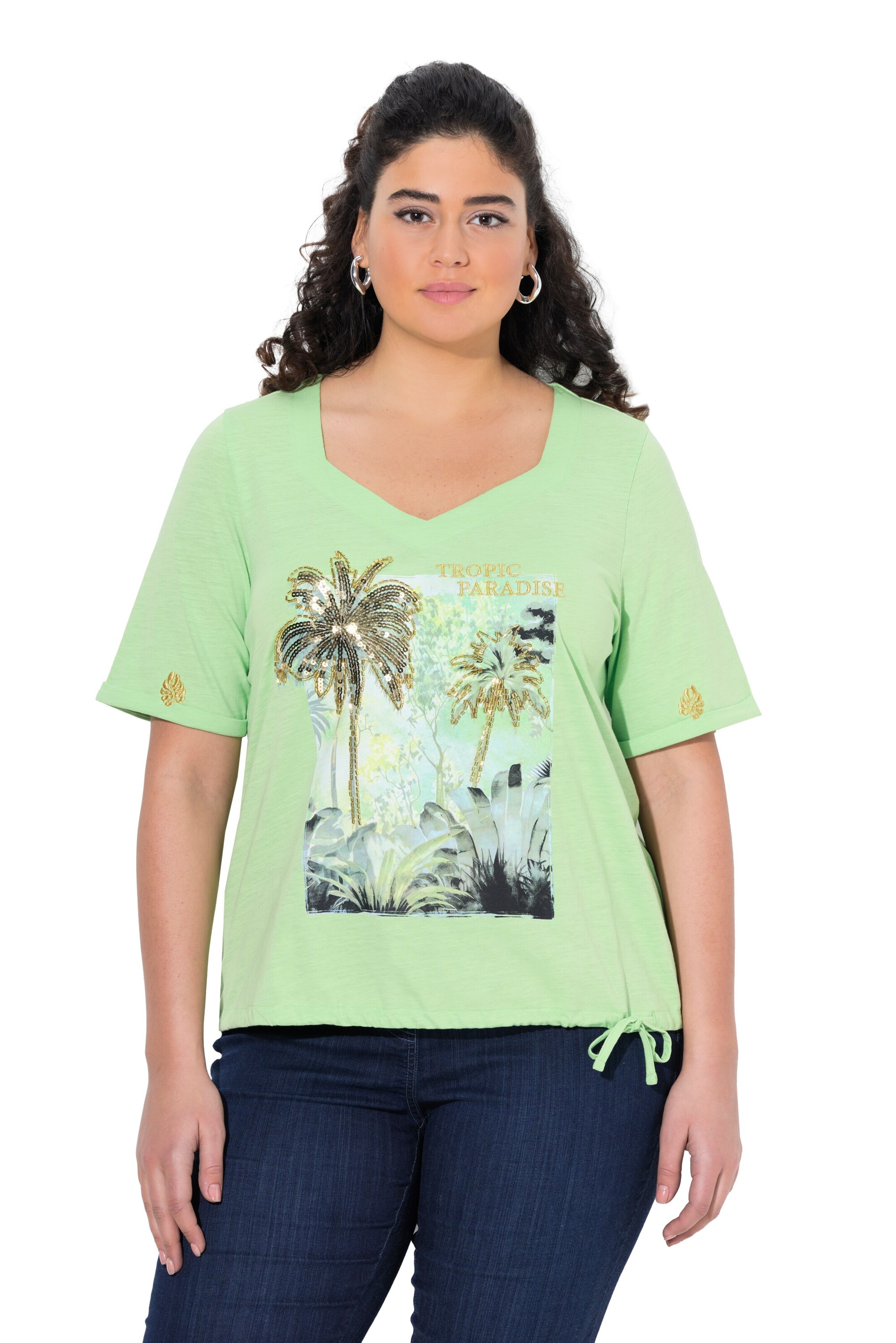 Ulla Popken Shirt in Green: front