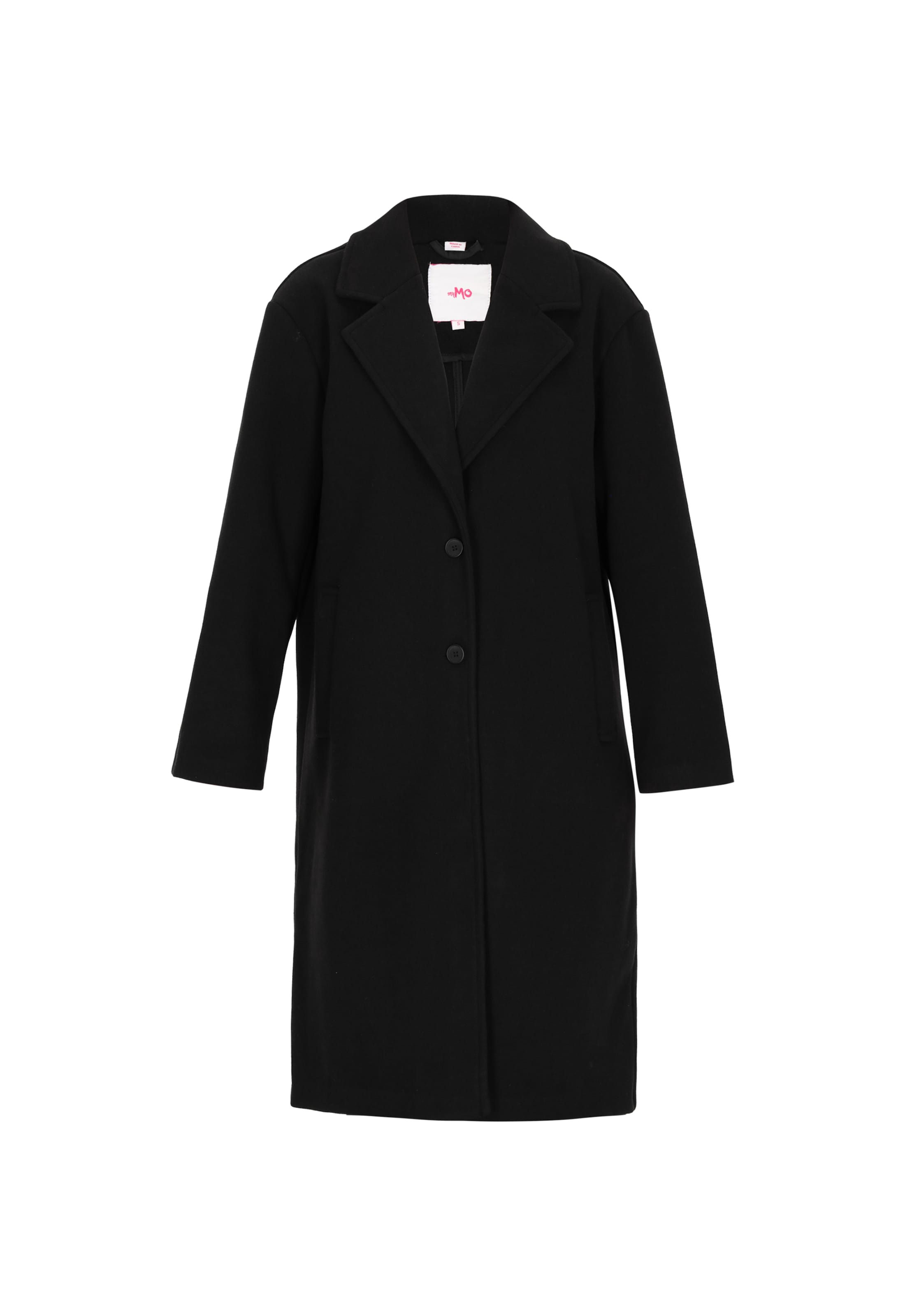 MYMO Mantel in Schwarz: Vorderseite